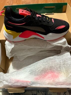 Puma Black Pink Yellow Chunky Lifestyle Sneaker
